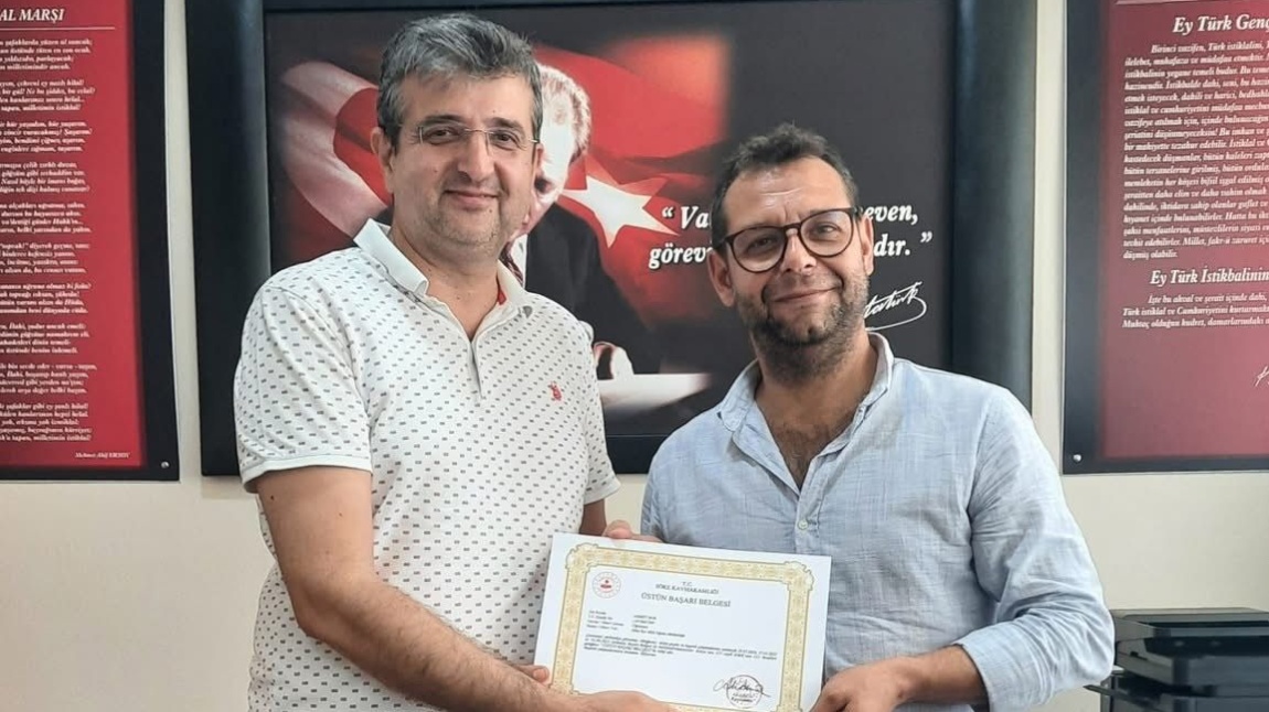 Üstün Başarı Belgesi Alan Öğretmenlerimiz